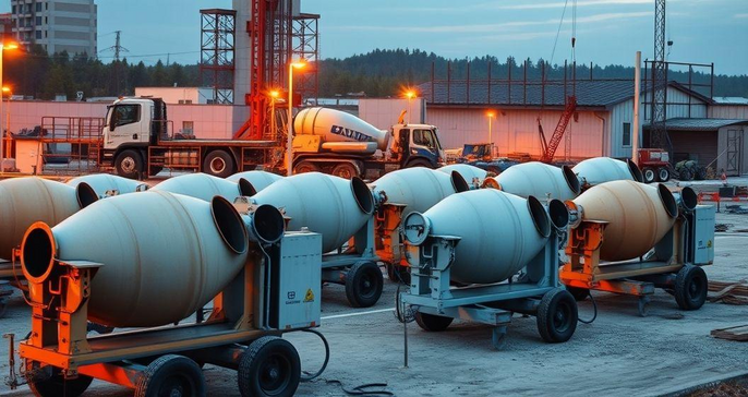 Locação de Betoneiras: Guia para Escolher a Ideal para Sua Obra